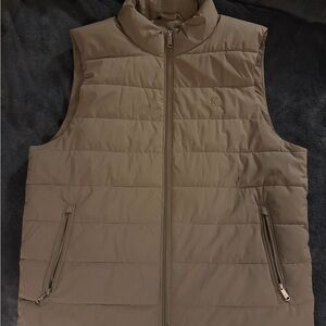 Calvin Klein Jeans Men's Beige Quilted Vest